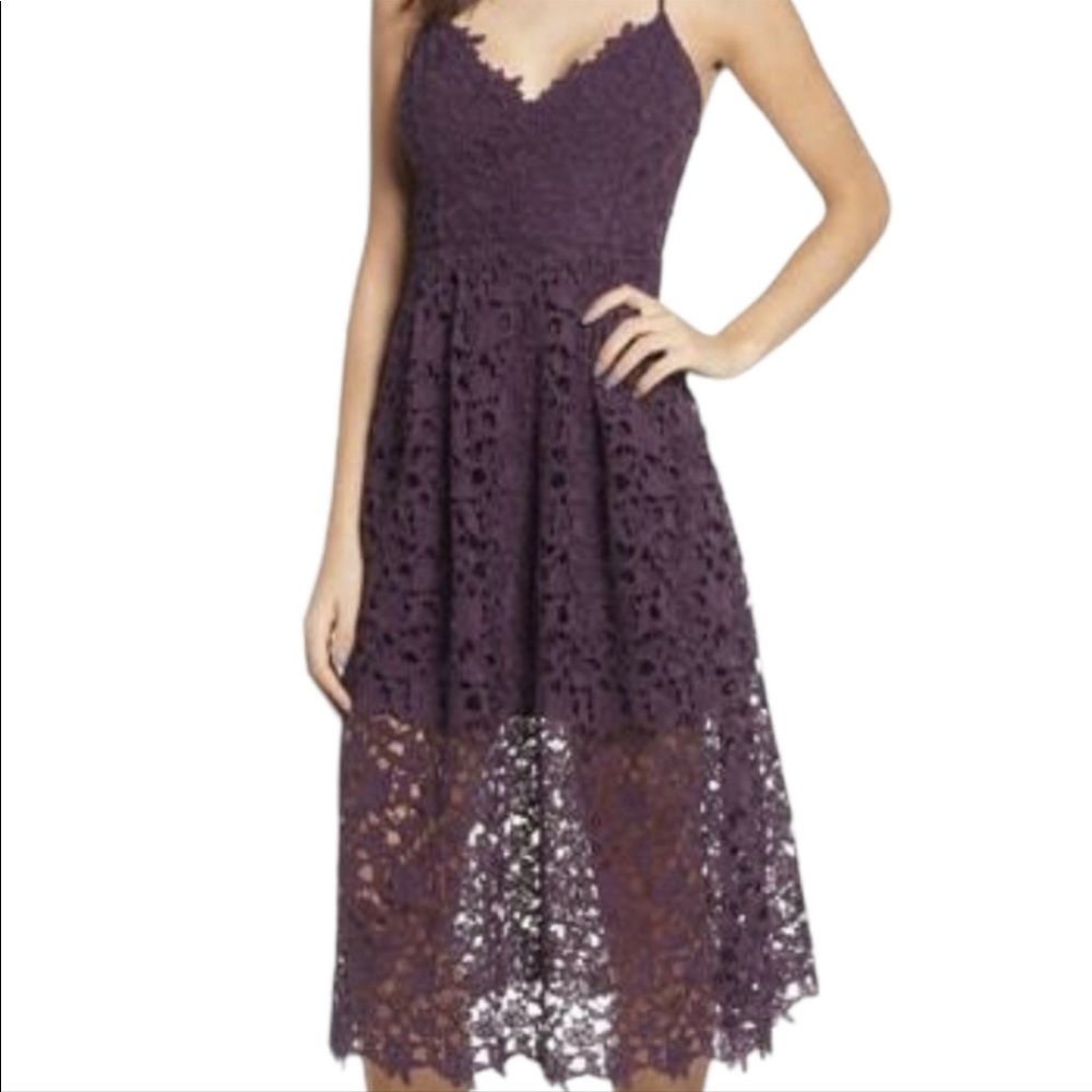 ASTR The Label Lace Midi Dress